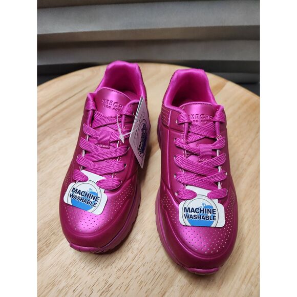 Skechers Street Uno Lite Jewel Mode Sneakers | Kids Size 11 Fuchsia - Picture 5 of 9